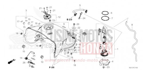 SERBATOIO CARBURANTE/POMPA CARBURANTE NT1100DR di 2024